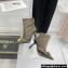 Fendi x Versace Heel 10.5cm Fendace FF Jacquard Ankle Boots Brown 2022