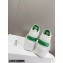 Celine Mid Block Sneakers With Wedge In Calfskin White/Green 2022