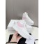 Celine Mid Block Sneakers With Wedge In Calfskin White/Pink 2022