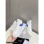 Celine Mid Block Sneakers With Wedge In Calfskin White/Blue 2022