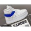 Celine Mid Block Sneakers With Wedge In Calfskin White/Blue 2022
