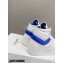 Celine Mid Block Sneakers With Wedge In Calfskin White/Blue 2022