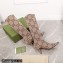 Gucci Heel 8cm Jumbo GG Canvas High Boots 2022