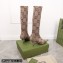 Gucci Heel 8cm Jumbo GG Canvas High Boots 2022