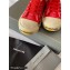 Balenciaga Paris High Top Sneakers in Destroyed cotton and rubber Red 2022