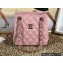 Chanel Caviar Leather Mini Shopping Tote Bag AS3176 Pink 2022