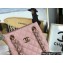 Chanel Caviar Leather Mini Shopping Tote Bag AS3176 Pink 2022