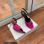 Balmain Heel 9.5cm Macy Slingback Sandals Fuchsia 2022