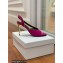Balmain Heel 9.5cm Macy Slingback Sandals Fuchsia 2022