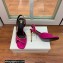 Balmain Heel 9.5cm Macy Slingback Sandals Fuchsia 2022