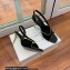 Balmain Heel 9.5cm Macy Slingback Sandals Black 2022