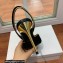 Balmain Heel 9.5cm Macy Slingback Sandals Black 2022