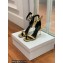 Balmain Heel 10.5cm Uma Sandals Crinkled Gold/Black 2022