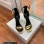 Balmain Heel 10.5cm Uma Sandals Crinkled Gold/Black 2022