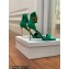 Balmain Heel 9.5cm Rudie Sandals Suede Green 2022