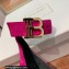Balmain Heel 9.5cm Rudie Sandals Suede Fuchsia 2022