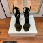 Balmain Heel 9.5cm Rudie Sandals Suede Dark Green 2022