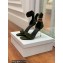 Balmain Heel 9.5cm Rudie Sandals Suede Dark Green 2022