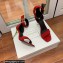 Balmain Heel 9.5cm Rudie Sandals Suede Red 2022