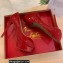 Christian Louboutin Heel 12.5cm Platform 4cm Patent Leather Peep-toe Pumps Red