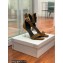 Balmain Heel 9.5cm Rudie Sandals Suede Brown 2022