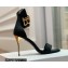 Balmain Heel 9.5cm Rudie Sandals Leather Black 2022