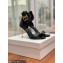 Balmain Heel 9.5cm Rudie Sandals Leather Black 2022