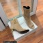 Balmain Heel 10.5cm Roma Ankle Boots Suede Beige 2022