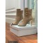 Balmain Heel 10.5cm Roma Ankle Boots Suede Beige 2022