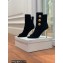 Balmain Heel 10.5cm Roma Ankle Boots Suede Black 2022
