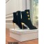 Balmain Heel 10.5cm Roma Ankle Boots Suede Black 2022