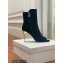 Balmain Heel 10.5cm Roma Ankle Boots Suede Black 2022