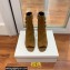 Balmain Heel 10.5cm Roma Ankle Boots Suede Brown 2022