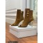 Balmain Heel 10.5cm Roma Ankle Boots Suede Brown 2022