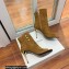 Balmain Heel 10.5cm Roma Ankle Boots Suede Brown 2022