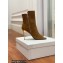 Balmain Heel 10.5cm Roma Ankle Boots Suede Brown 2022