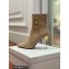 Balmain Heel 10.5cm Roni Ankle Boots Suede Beige 2022
