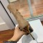 Balmain Heel 10.5cm Roni Ankle Boots Suede Beige 2022