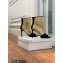 Balmain Heel 10.5cm Leather Open Toe Ankle Boots Black/Gold 2022