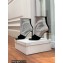 Balmain Heel 10.5cm Leather Open Toe Ankle Boots Black/Silver 2022