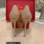 Christian Louboutin Heel 12.5cm Platform 4cm Patent Leather Pumps Nude