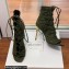 Balmain Heel 10.5cm Suede Scarlet lace-up Ankle Boots Army Green 2022