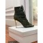 Balmain Heel 10.5cm Suede Scarlet lace-up Ankle Boots Army Green 2022