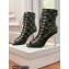 Balmain Heel 10.5cm Suede Ryana lace-up Ankle Boots Army Green 2022
