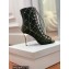 Balmain Heel 10.5cm Suede Ryana lace-up Ankle Boots Army Green 2022