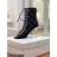 Balmain Heel 10.5cm Suede Ryana lace-up Ankle Boots Black 2022