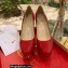 Christian Louboutin Heel 12.5cm Platform 4cm Patent Leather Pumps Red