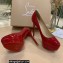 Christian Louboutin Heel 12.5cm Platform 4cm Patent Leather Pumps Red