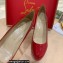 Christian Louboutin Heel 12.5cm Platform 4cm Patent Leather Pumps Red