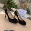 Christian Louboutin Heel 8cm Platform 1.5cm Patent Leather Pumps Black